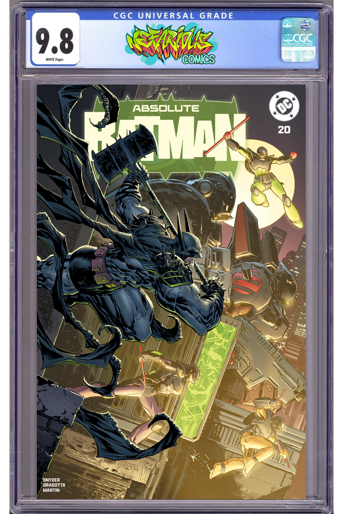 Absolute Batman 20 - CGC 9.8 - Card Stock- ltd to 1000 copies