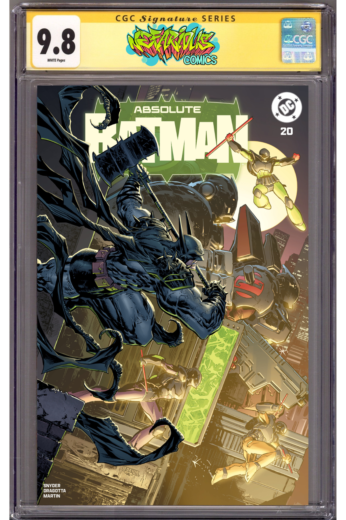 Absolute Batman 20 - Signed and remarked by Ken Lashley -CGC 9.8