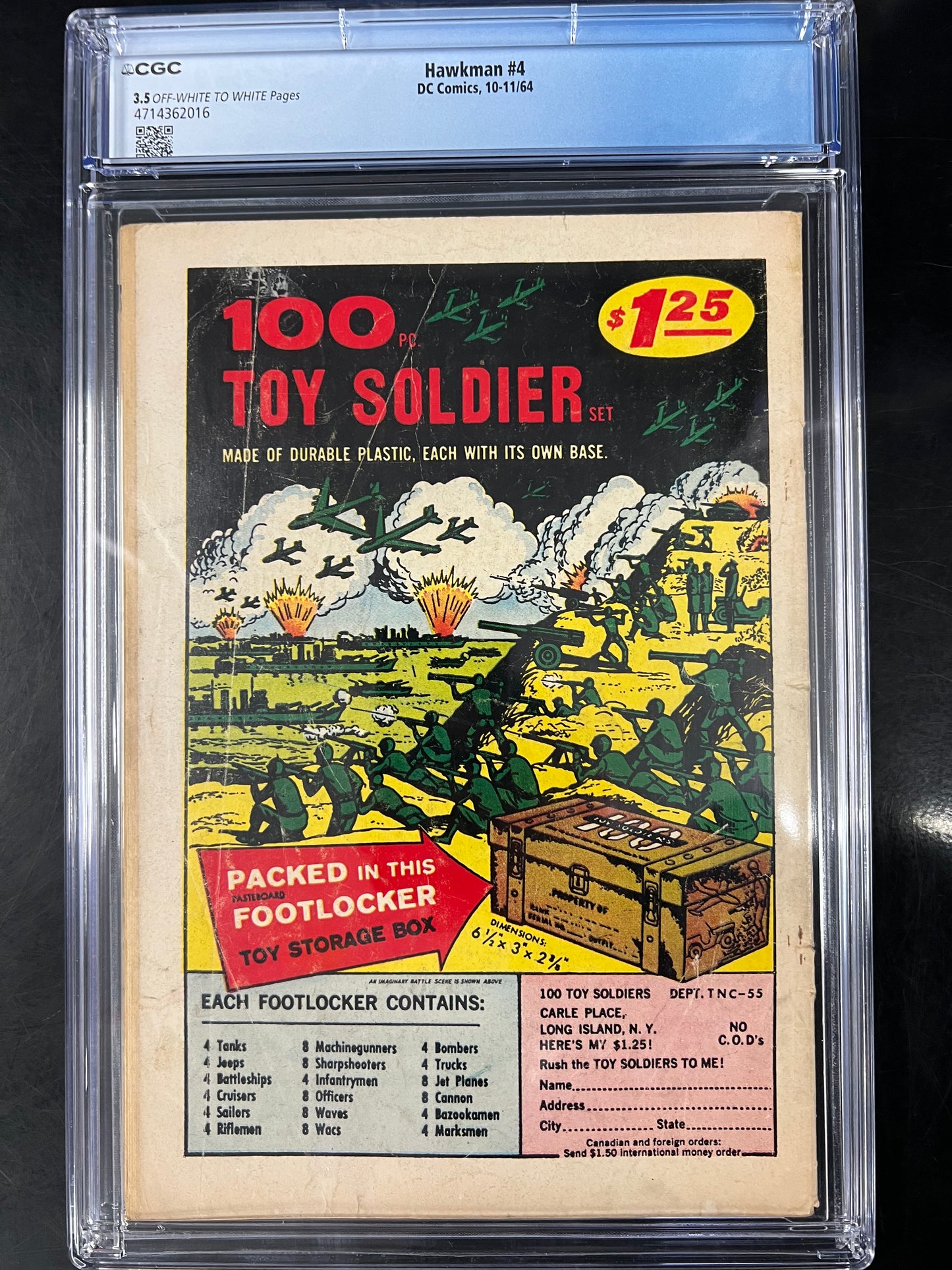 Hawkman 4 CGC 3.5