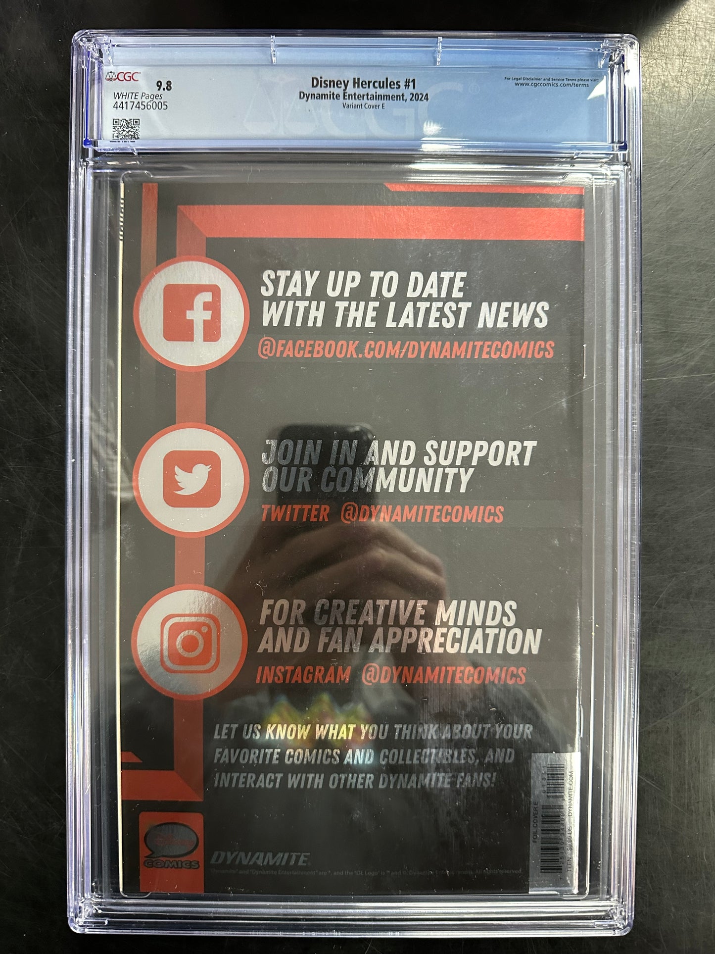 Disney’s Hercules #1 CGC 9.8 – Variant Cover E / Foil Edition