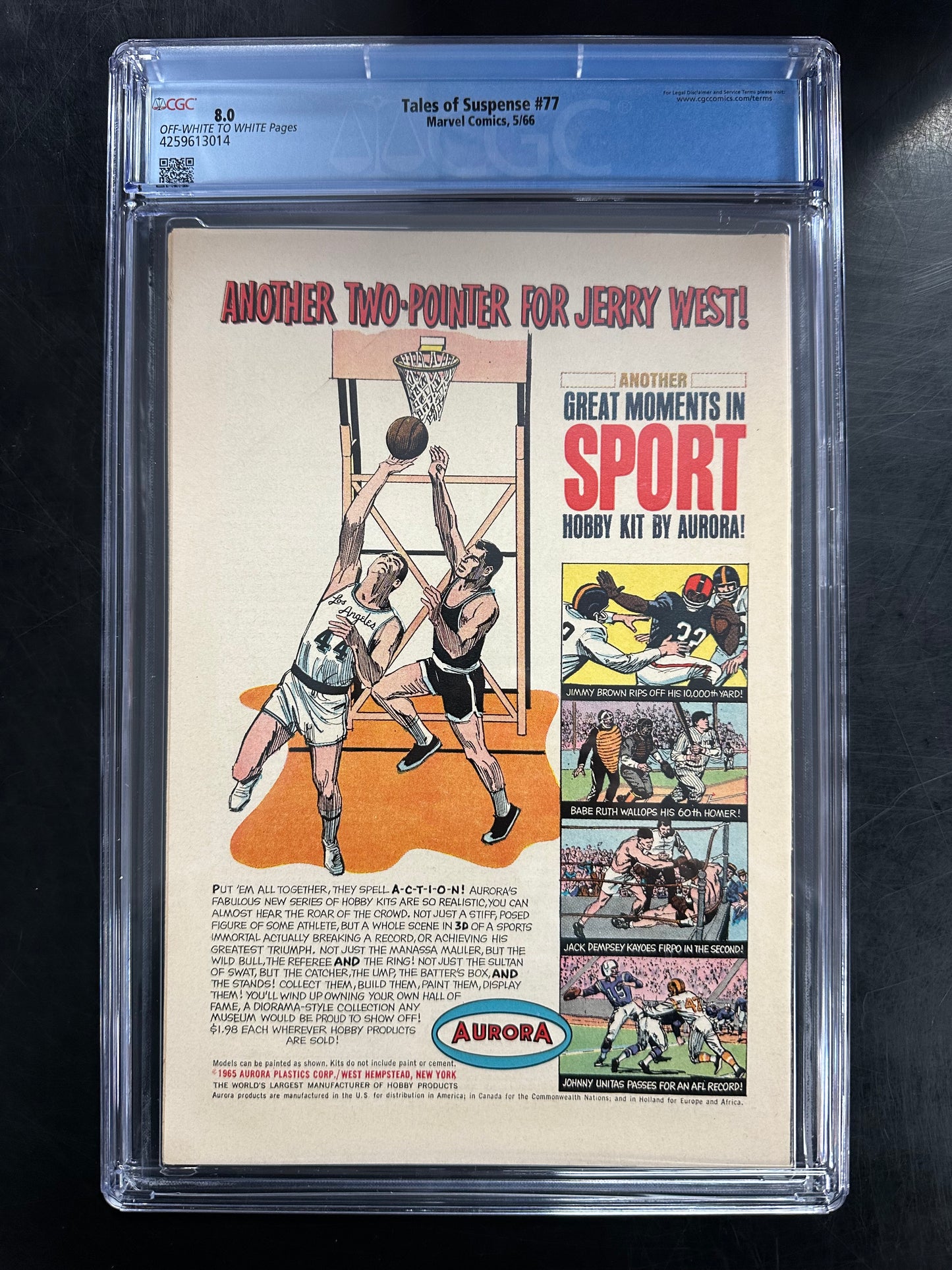 Tales of Suspense #77 CGC 8.0 – 1st Appearance of Peggy Carter & Ultimo