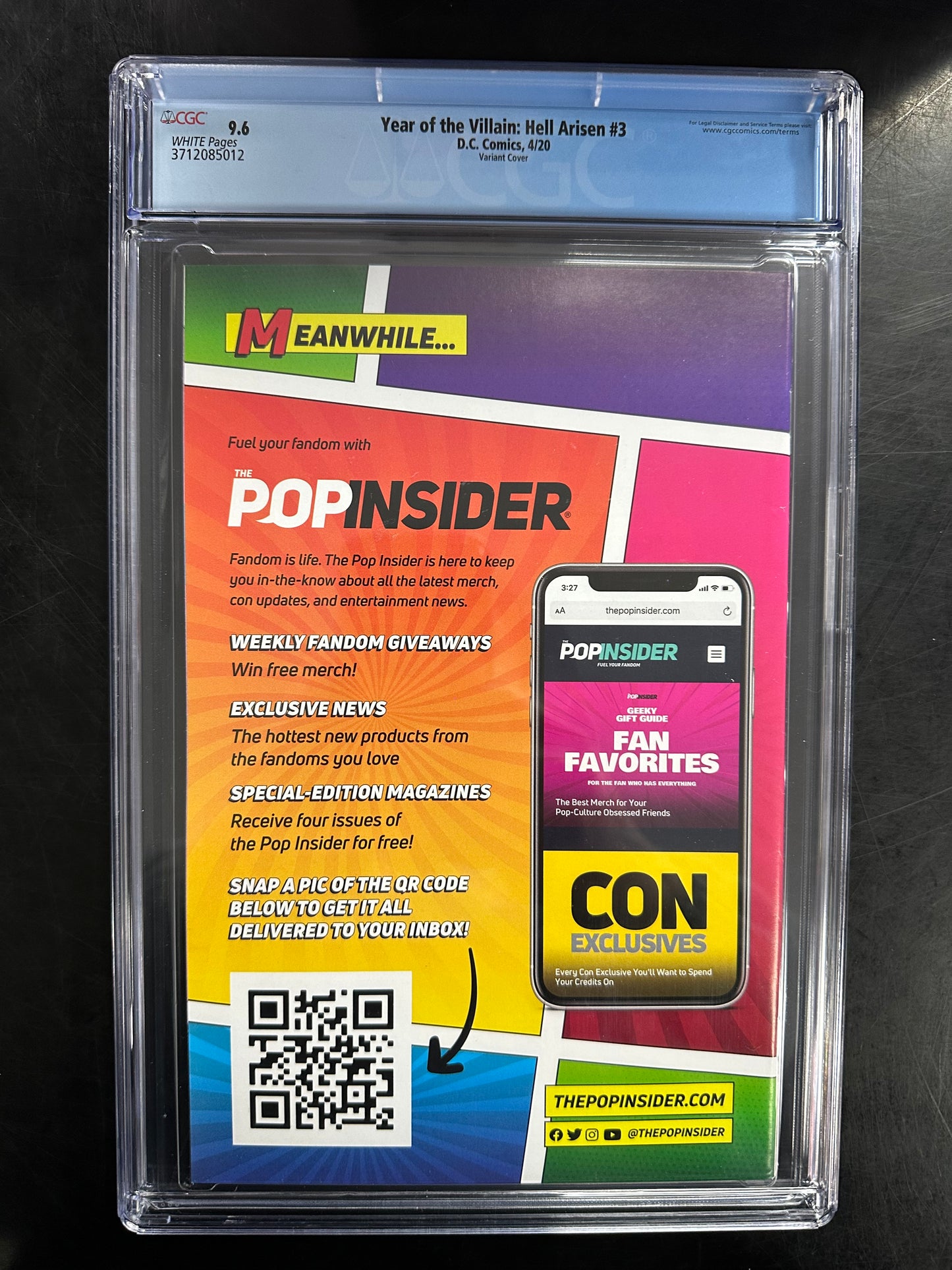 Year of the Villain: Hell Arisen #3 CGC 9.6 – 1st Full Appearance of Punchline