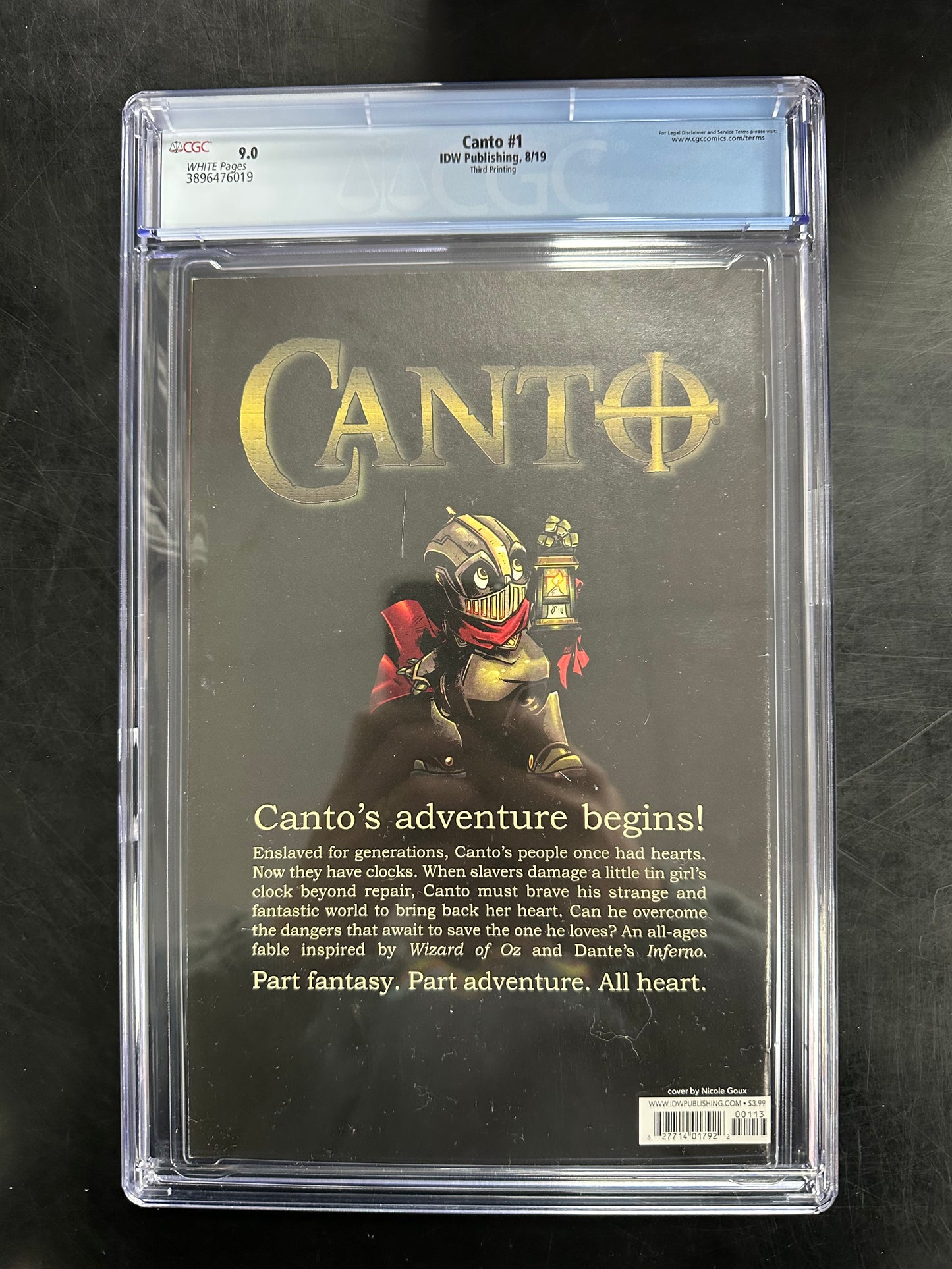 Canto #1 CGC 9.0 – 3rd Printing / Nicole Goux Cover