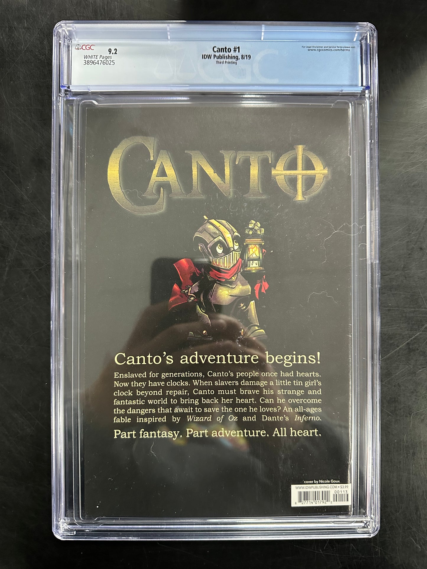 Canto #1 CGC 9.2 – 3rd Printing / Nicole Goux Cover