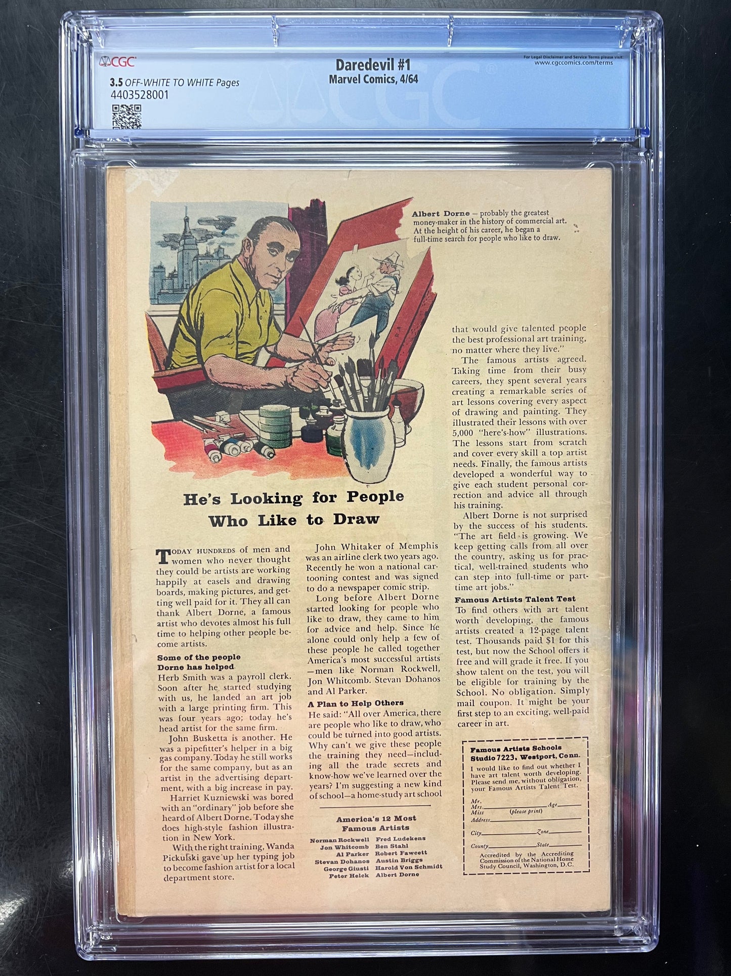 Daredevil 1 - CGC 3.5 -1st Daredevil