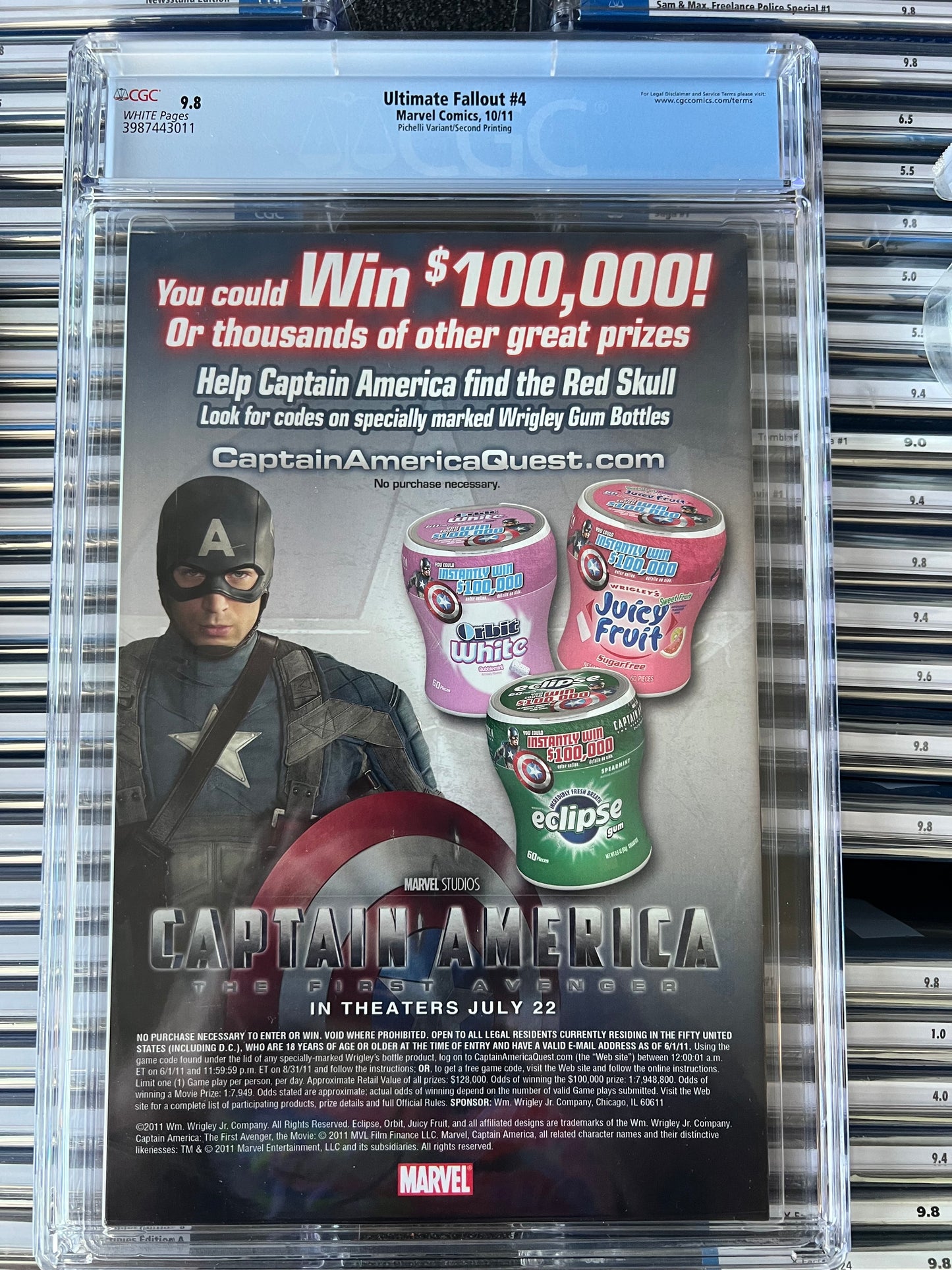 Ultimate Fallout 4 CGC 9.8 Pichelli Variant /Second Printing