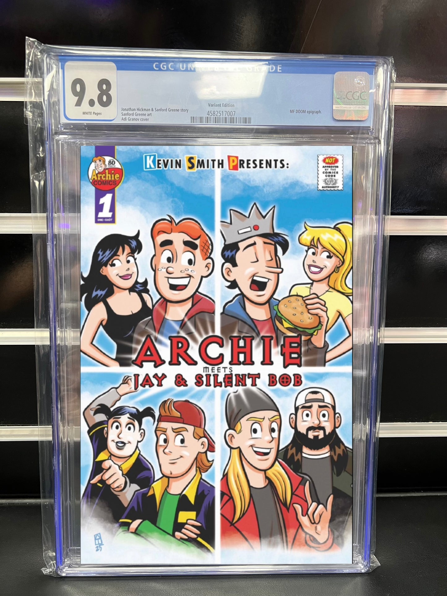 Archie Meets Jay And Silent Bob #1 - Nefarious Comics/ Andrew Thomas Exclusive Variant - CGC 9.8 Signed By Andrew Thomas (ltd to 300)