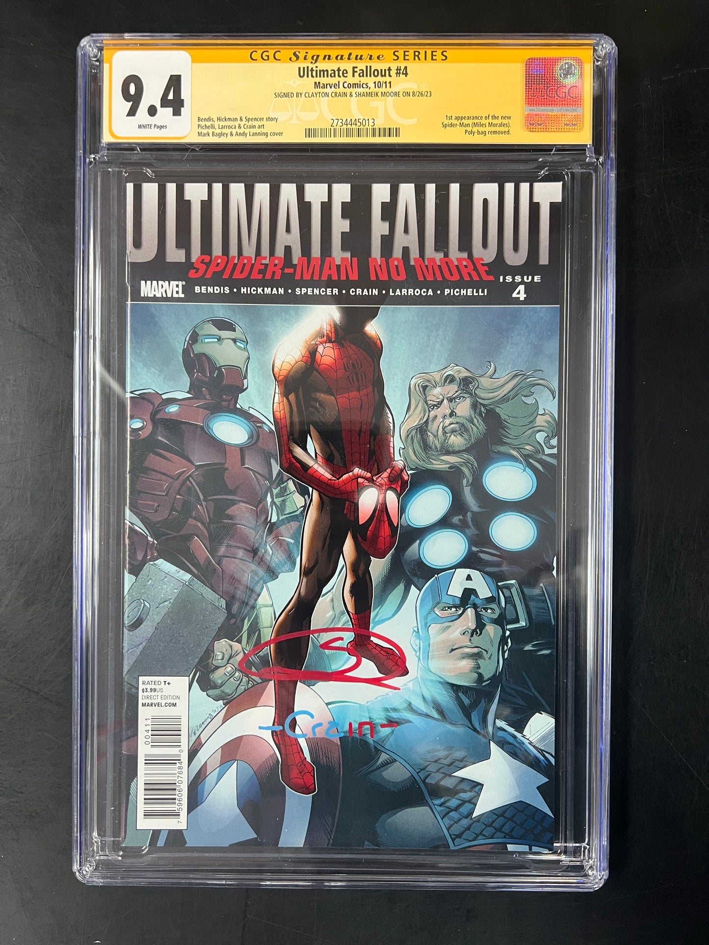 Ultimate Fallout 4 CGC 9.4 Signed by Clayton Crain and Shameik Moore