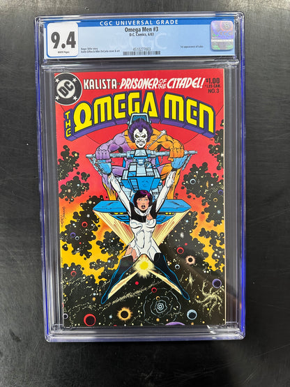 Omega Men #3 CGC 9.4 – 1st Appearance of Lobo