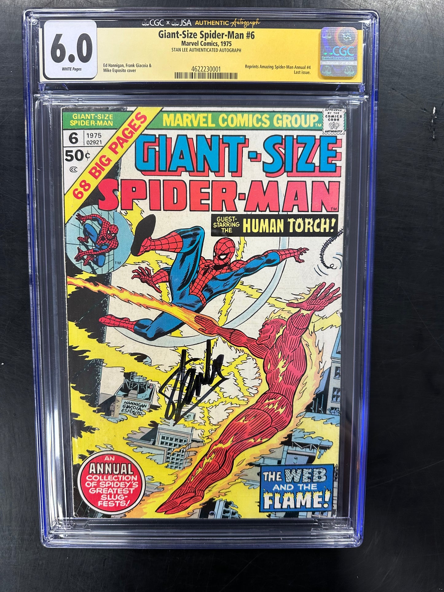 Giant-Size Spider-Man 6 CGC 6.0 – Stan Lee Autograph (JSA Authenticated)
