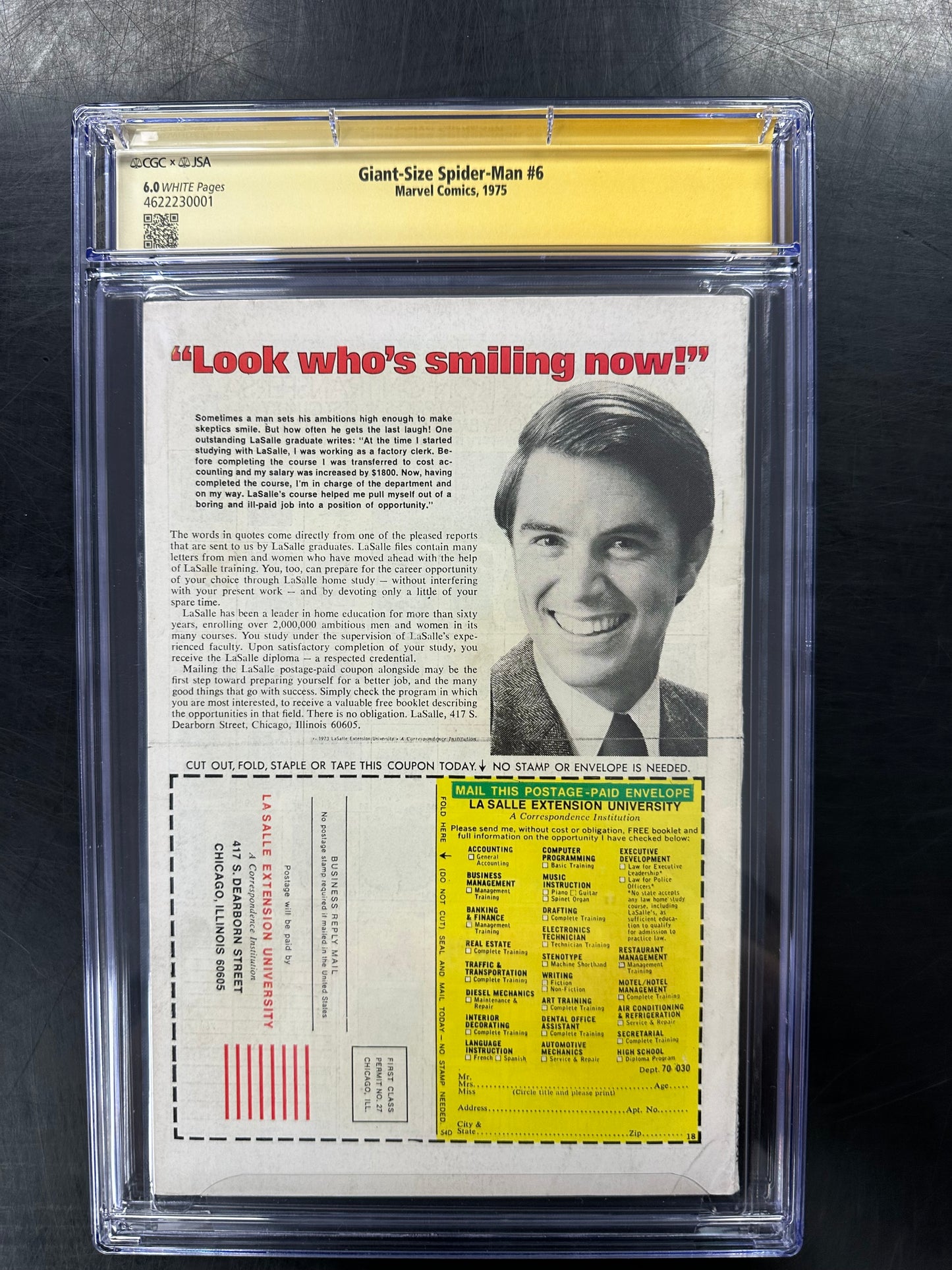 Giant-Size Spider-Man 6 CGC 6.0 – Stan Lee Autograph (JSA Authenticated)