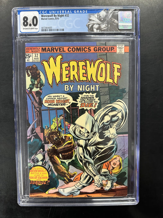 Werewolf by Night #32 CGC 8.0 – 1st Moon Knight