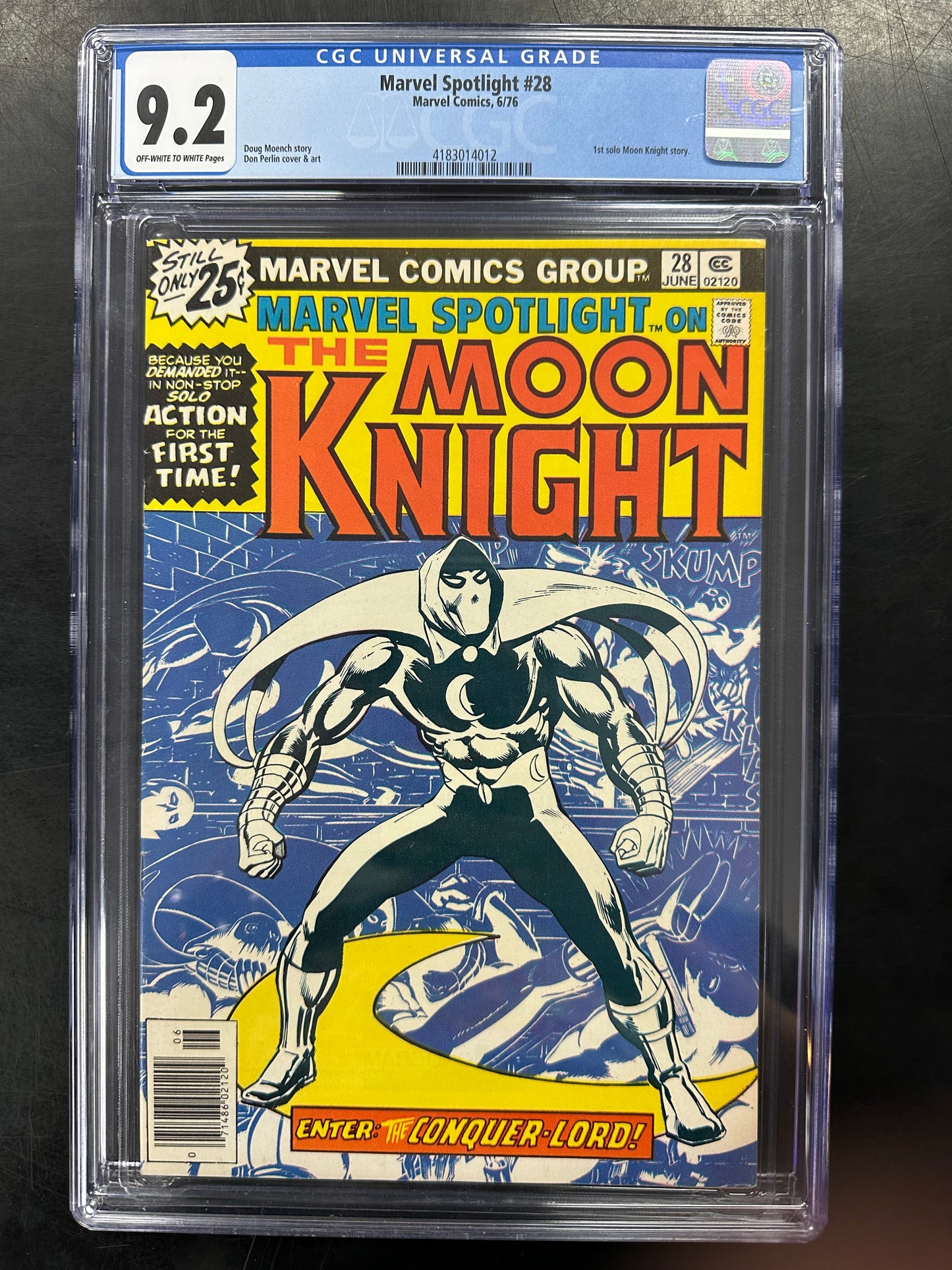 Marvel Spotlight #28 CGC 9.2 – 1st Solo Moon Knight Story