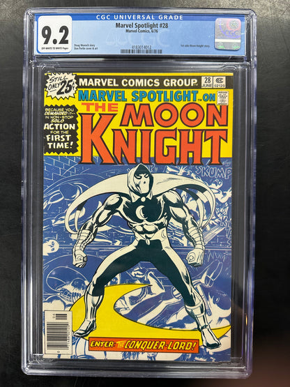 Marvel Spotlight #28 CGC 9.2 – 1st Solo Moon Knight Story