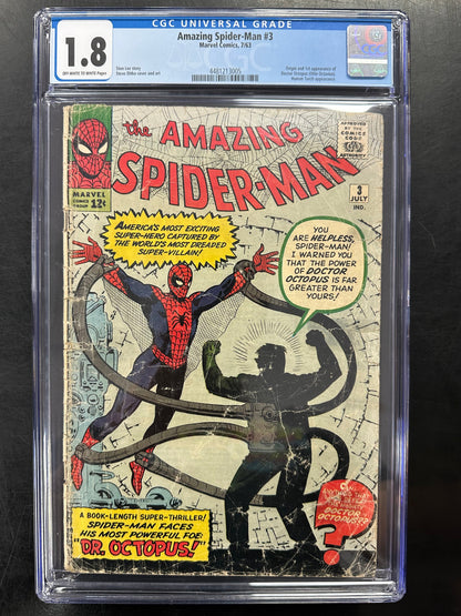 Amazing Spider-Man 3 - CGC 1.8 – 1st Doctor Octopus