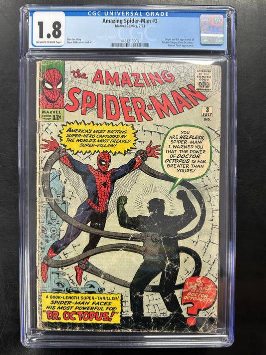 Amazing Spider-Man #3 CGC 1.8 – 1st Doctor Octopus