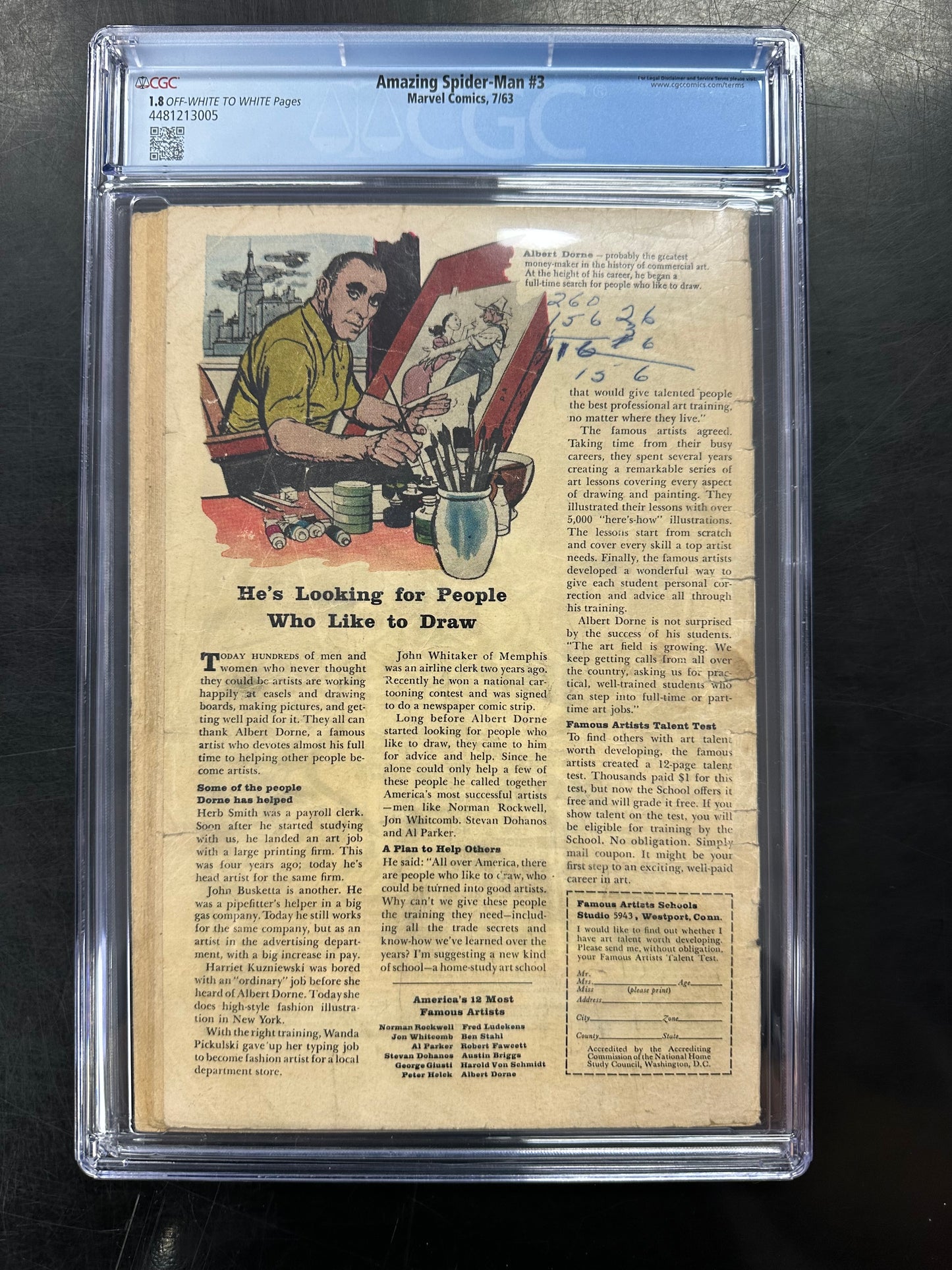 Amazing Spider-Man 3 - CGC 1.8 – 1st Doctor Octopus
