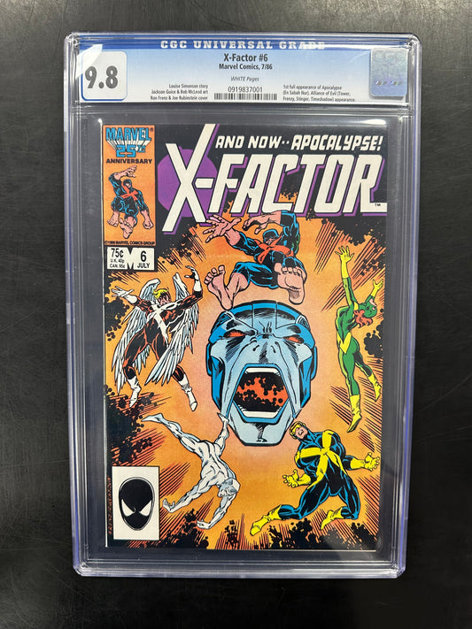 X-Factor #6 CGC 9.8 – 1st Full Appearance of Apocalypse