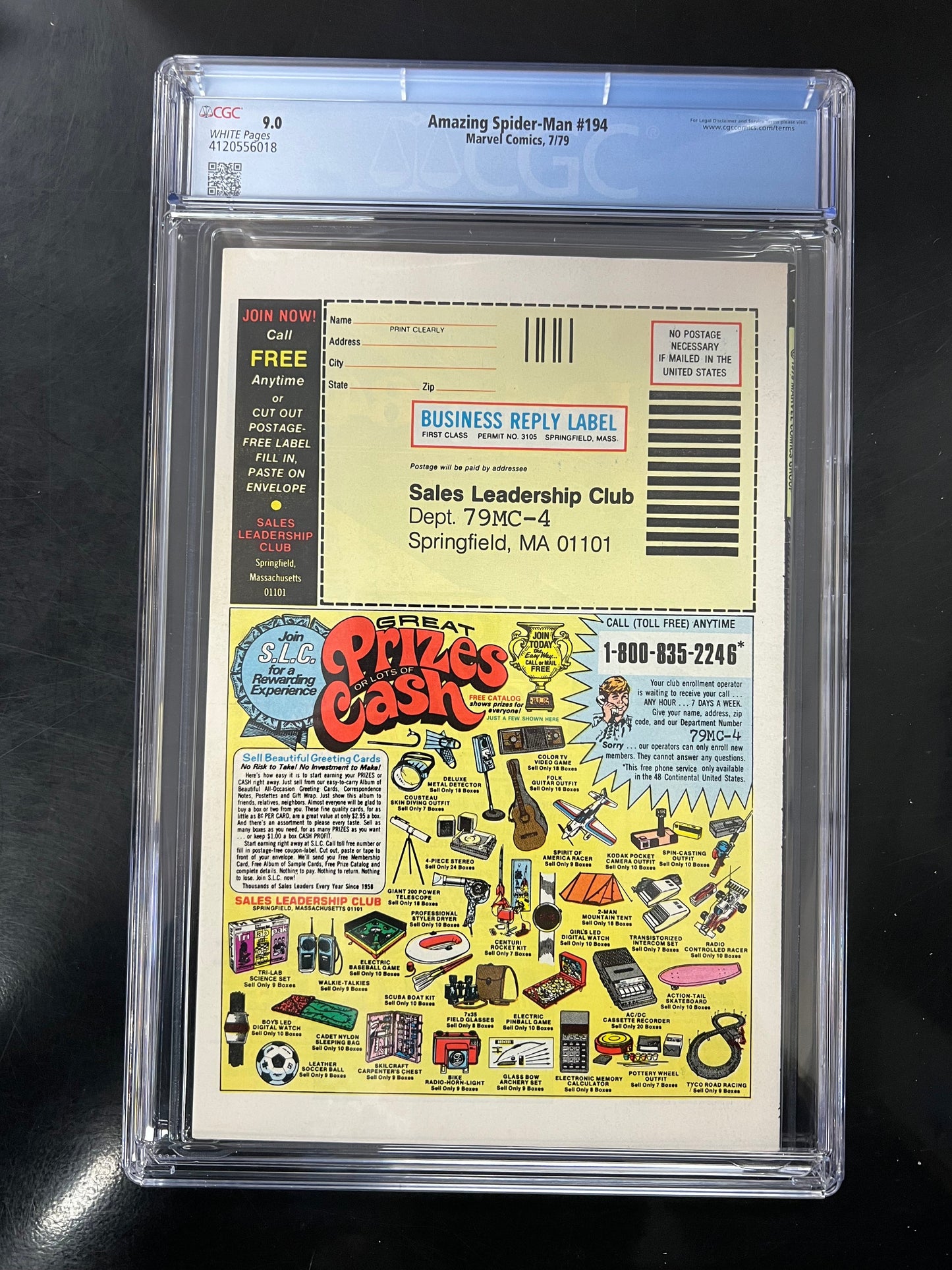 Amazing Spider-Man #194 -  CGC 9.0 - 1st Appearance of Black Cat