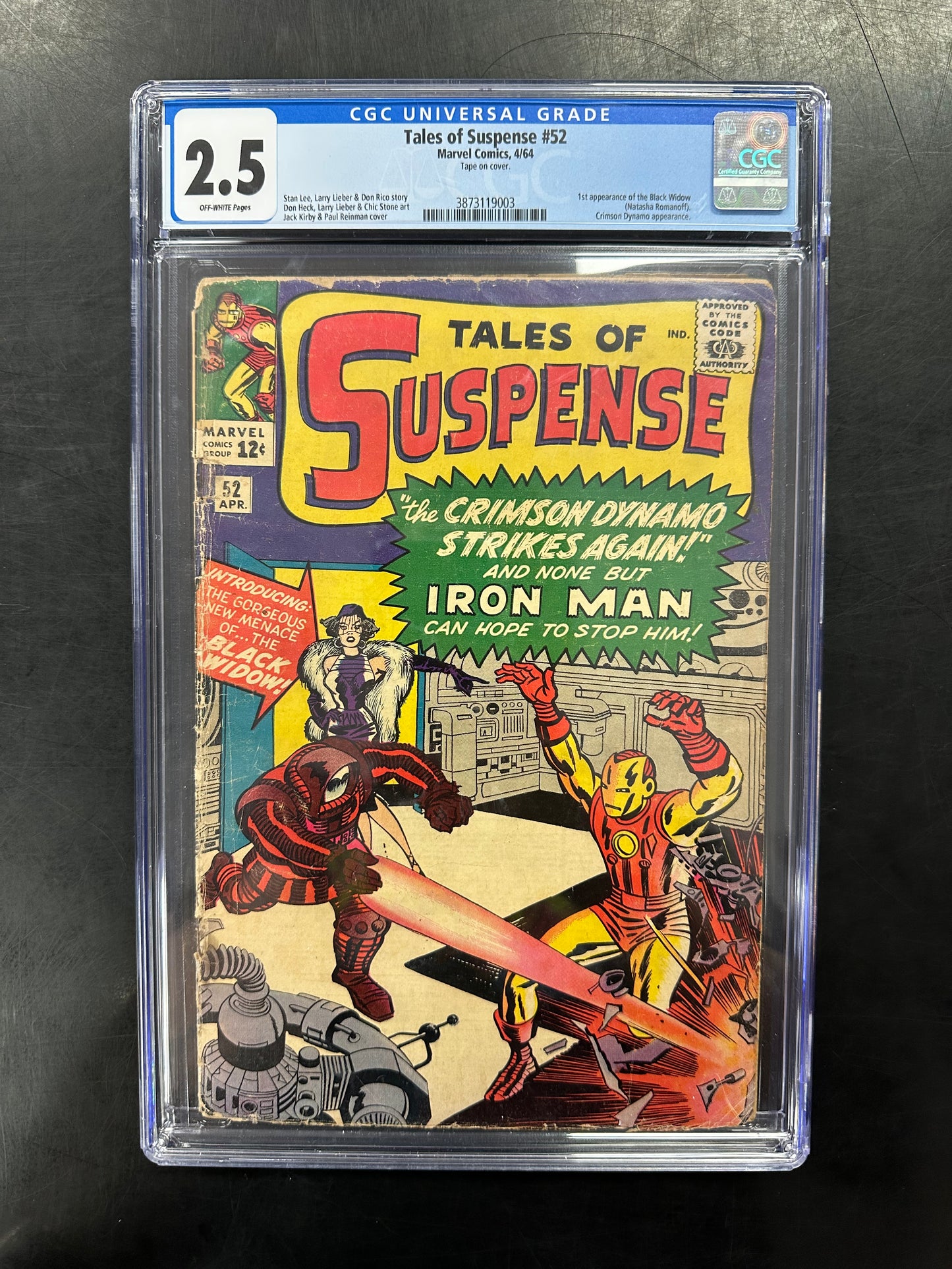 Tales of Suspense #52 CGC 2.5 – 1st Appearance of Black Widow