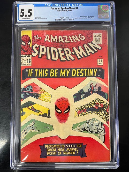 Amazing Spider-Man #31 - CGC 5.5 - 1st Gwen Stacy