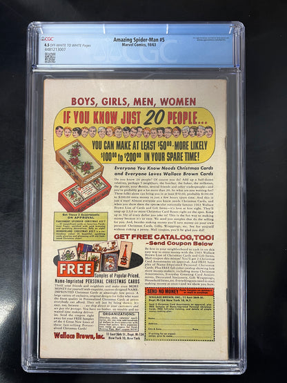 Amazing Spider-Man #5- CGC 4.5