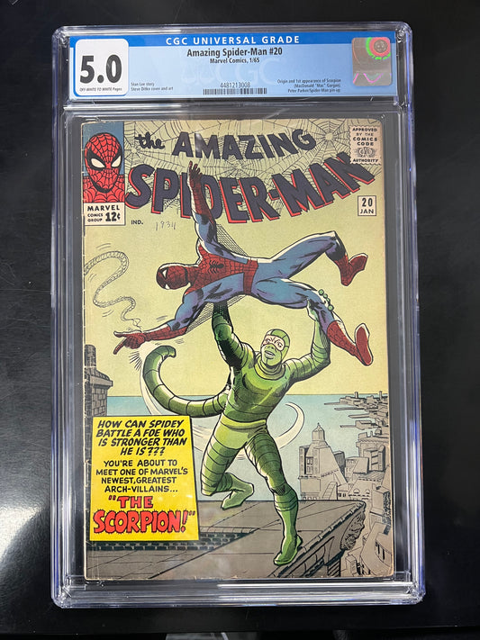 Amazing Spider-Man #20 - CGC 5.0 - 1st Scorpion