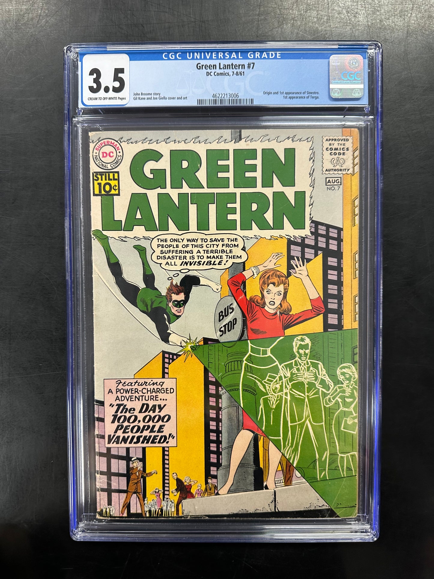 Green Lantern #7 CGC 3.5 – 1st Sinestro