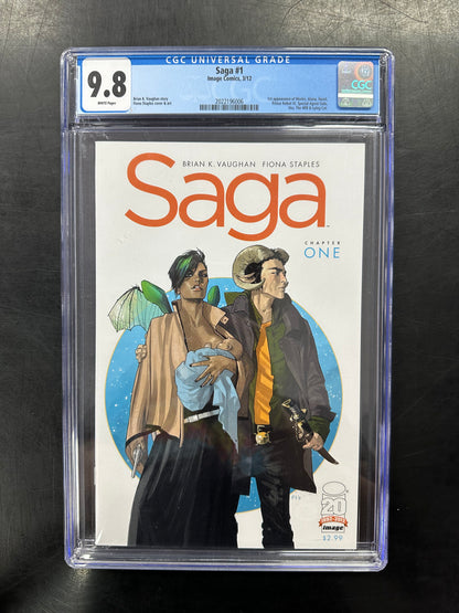 Saga #1 CGC 9.8 – 1st Appearance of Alana, Marko & Hazel