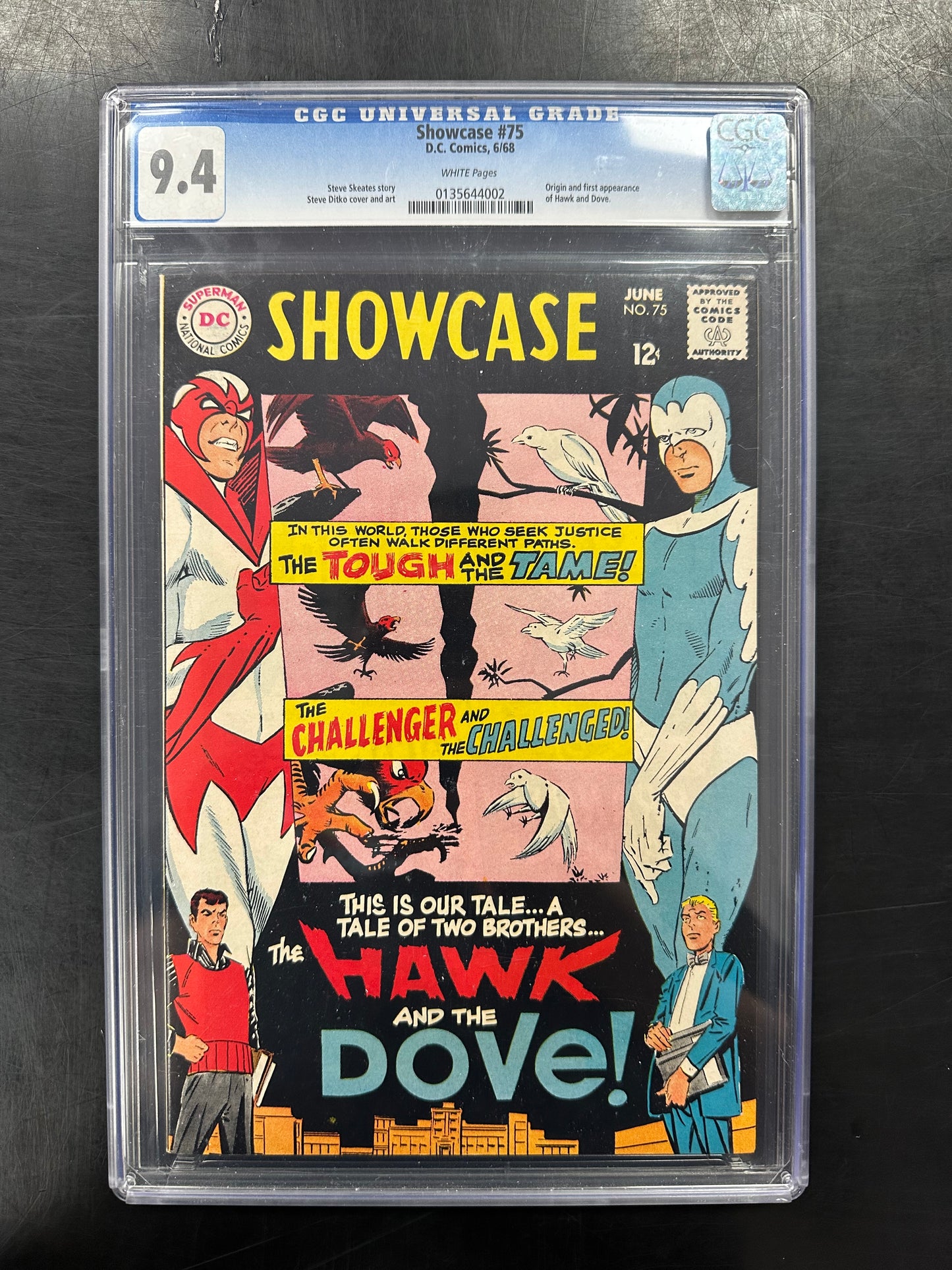 Showcase #75 CGC 9.4 – 1st Appearance of Hawk and Dove