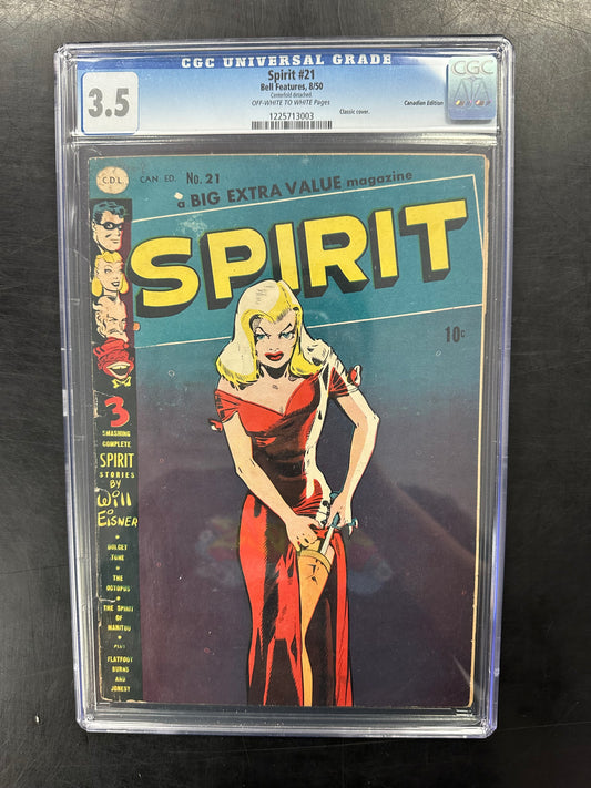 The Spirit #21 (22) (Canadian Edition 1 of 7) CGC 3.5
