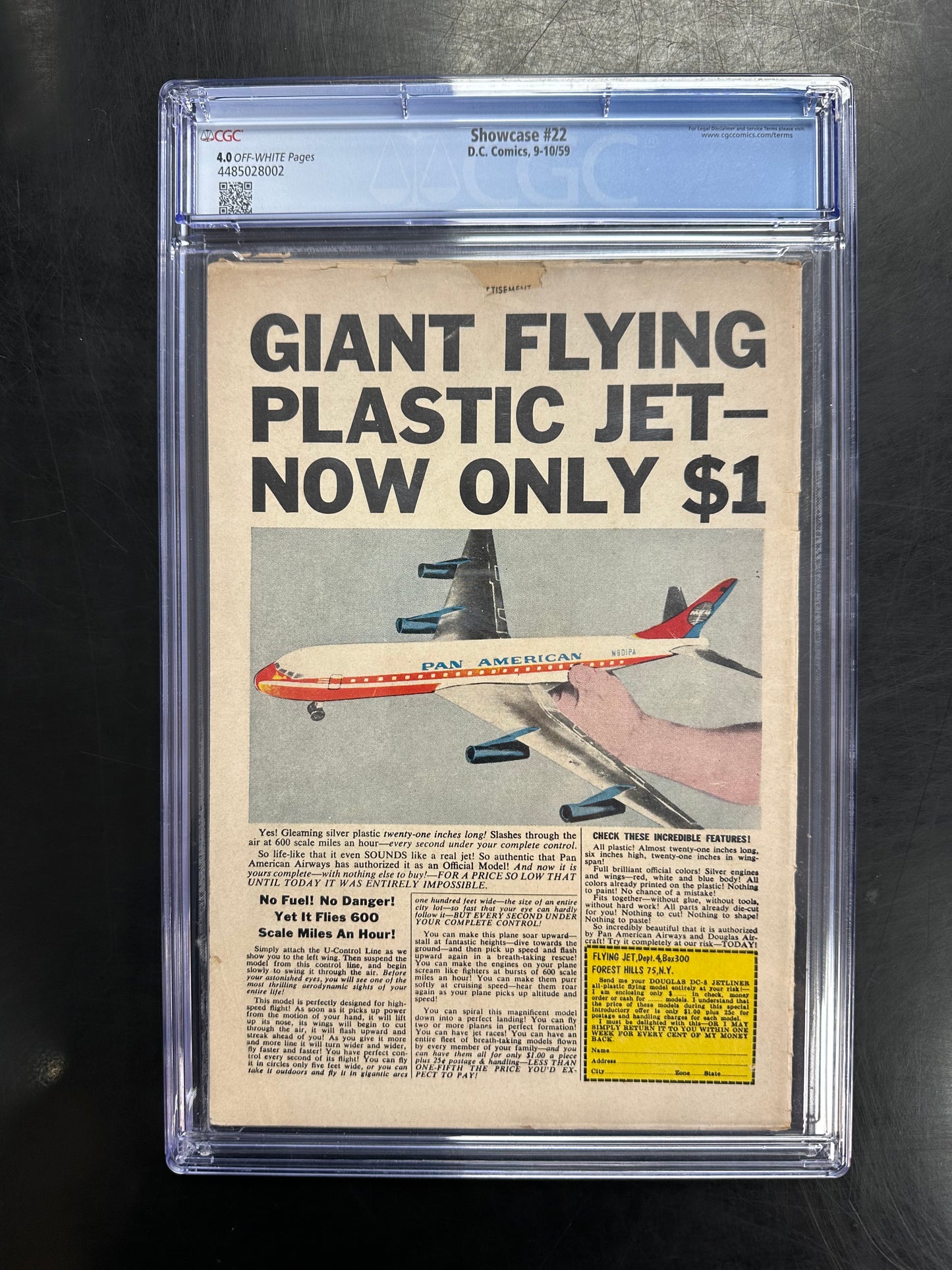 Showcase #22 CGC 4.0 – 1st Appearance of Green Lantern (Hal Jordan)