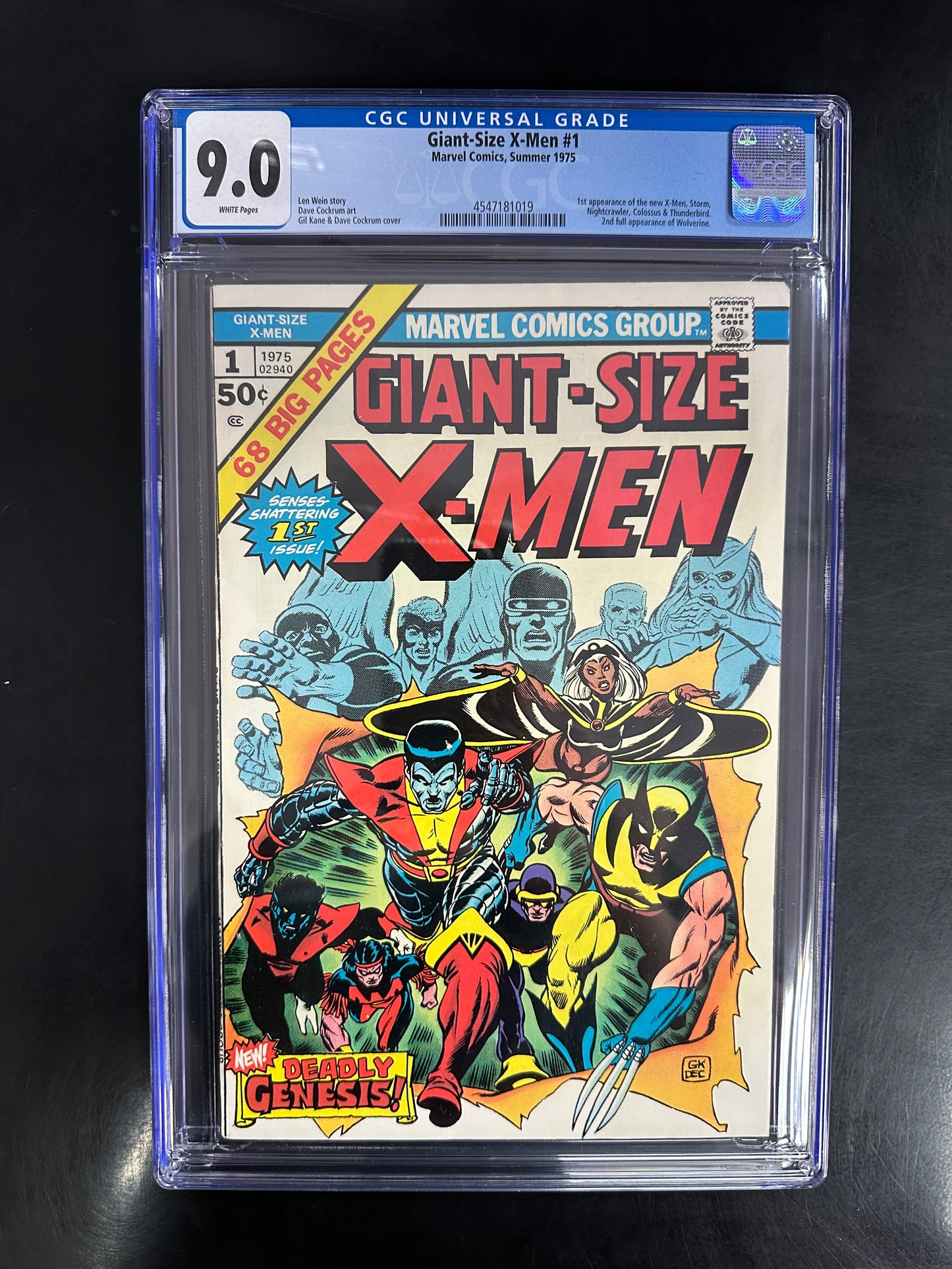 Giant-Size X-Men #1 CGC 9.0 – 1st Storm, Colossus, Nightcrawler & Thunderbird
