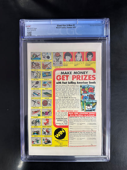 Giant-Size X-Men #1 CGC 9.0 – 1st Storm, Colossus, Nightcrawler & Thunderbird