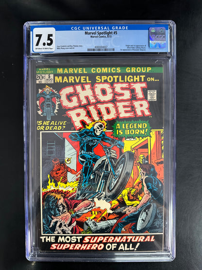 Marvel Spotlight #5 CGC 7.5 – 1st Ghost Rider (Johnny Blaze)