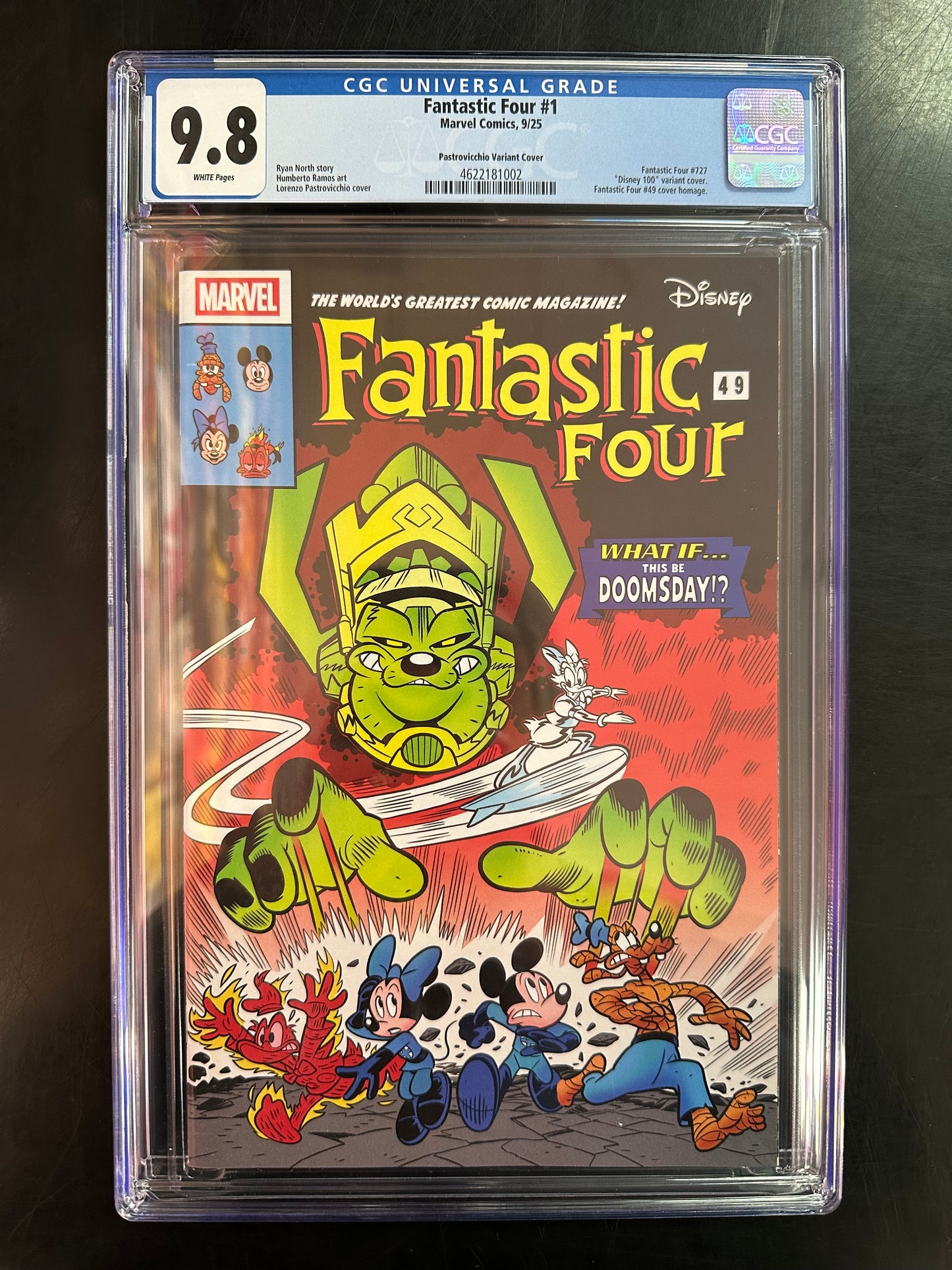 Fantastic Four #1 CGC 9.8 – Pastrovicchio Variant (Disney 100 Tribute)