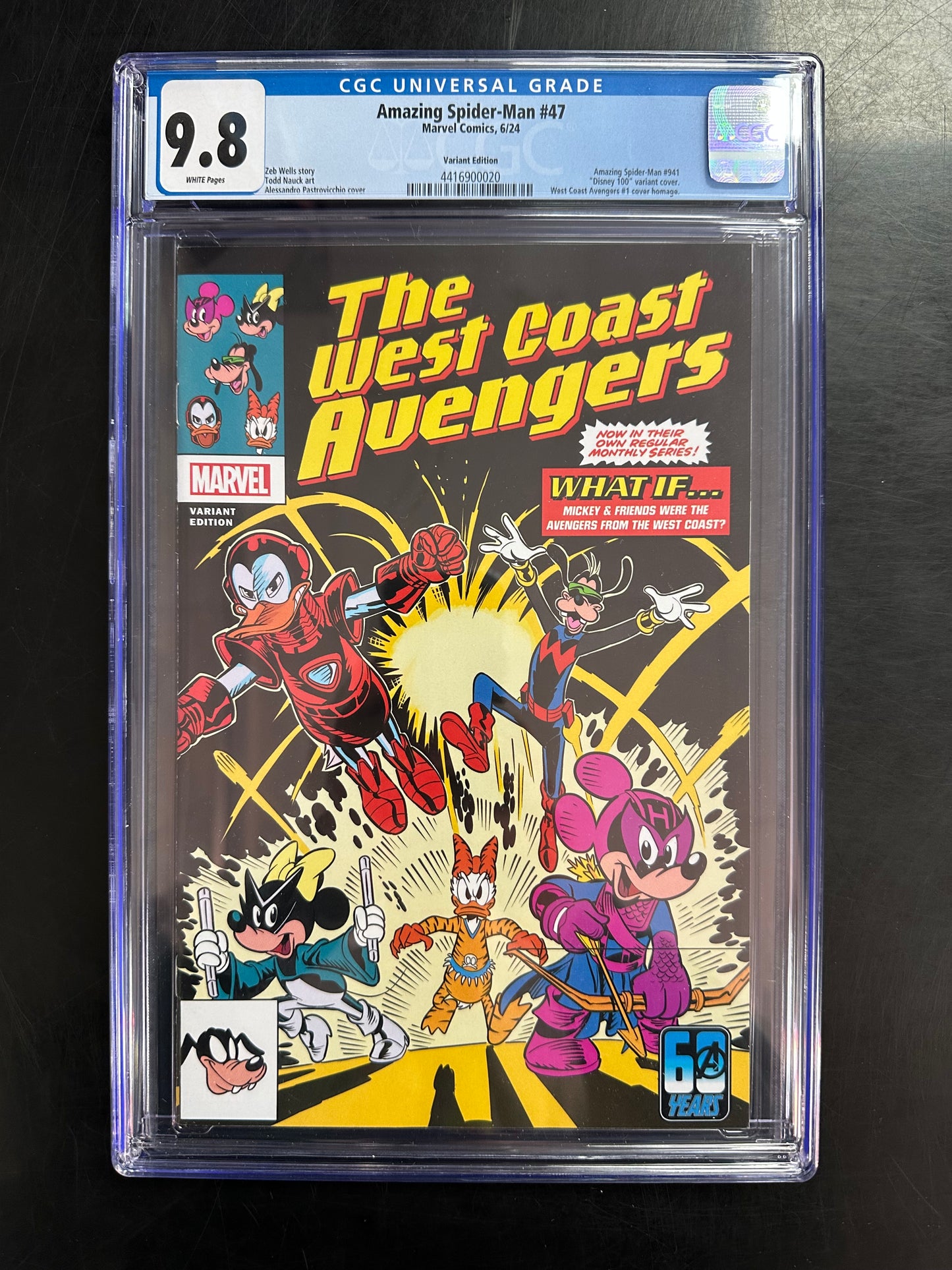 Amazing Spider-Man #47 CGC 9.8 – Disney 100 Pastrovicchio Variant