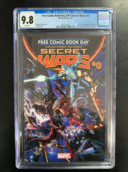 Free Comic Book Day 2015: Secret Wars #0 CGC 9.8 – Prelude to Marvel’s Event Series
