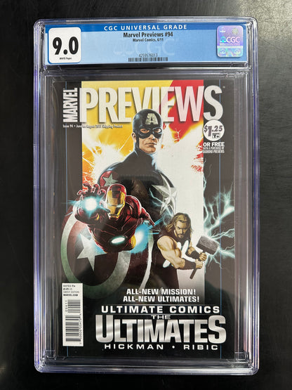 Marvel Previews #94 CGC 9.0 – 1st Appearance of Miles Morales(Preview)