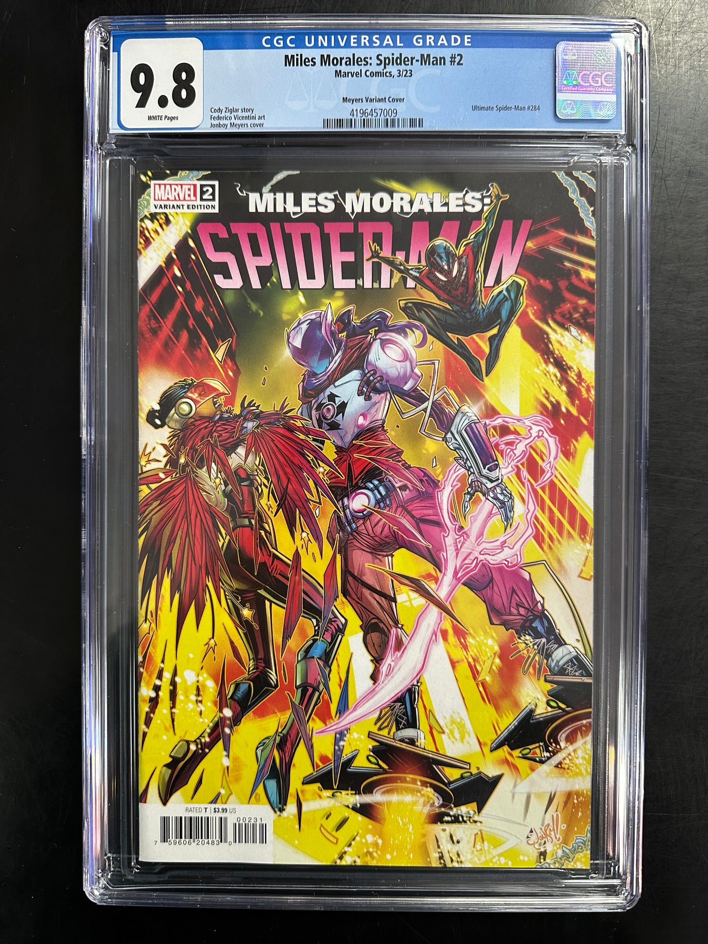 Miles Morales: Spider-Man #2 CGC 9.8 1:25 – Meyers Variant Cover