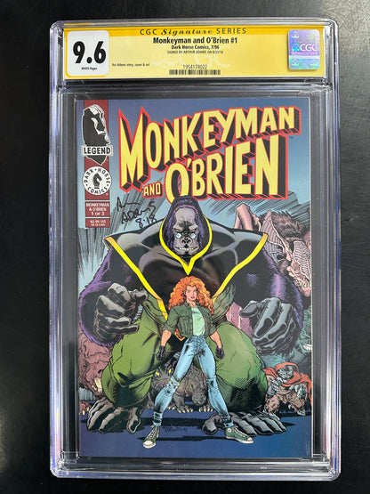 Monkeyman and O’Brien #1 CGC SS 9.6 – Signed by Arthur Adams