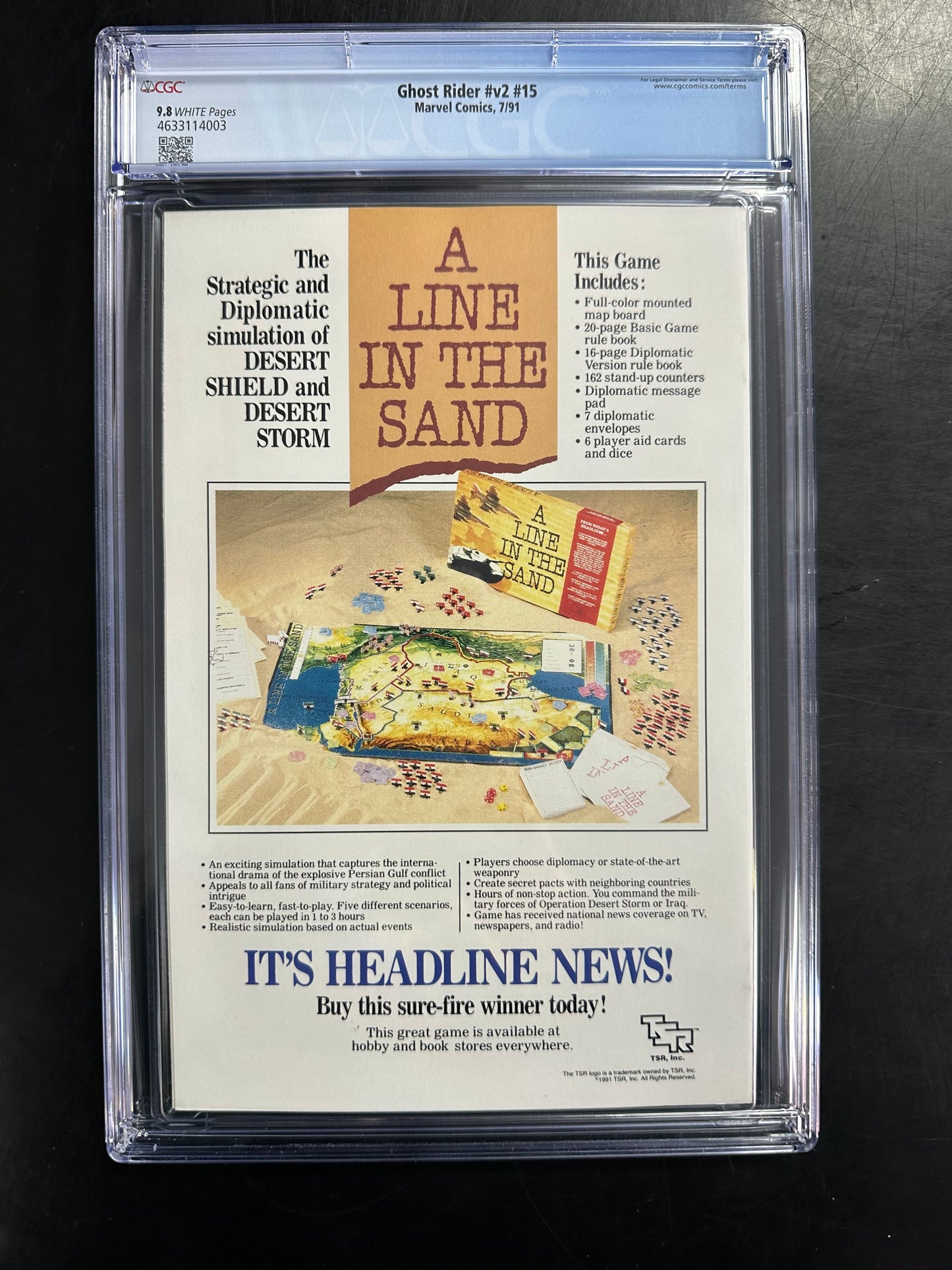 Ghost Rider (Vol. 2) #15 CGC 9.8 – Glow-in-the-Dark Cover / Deathwatch & Blackout Appearance