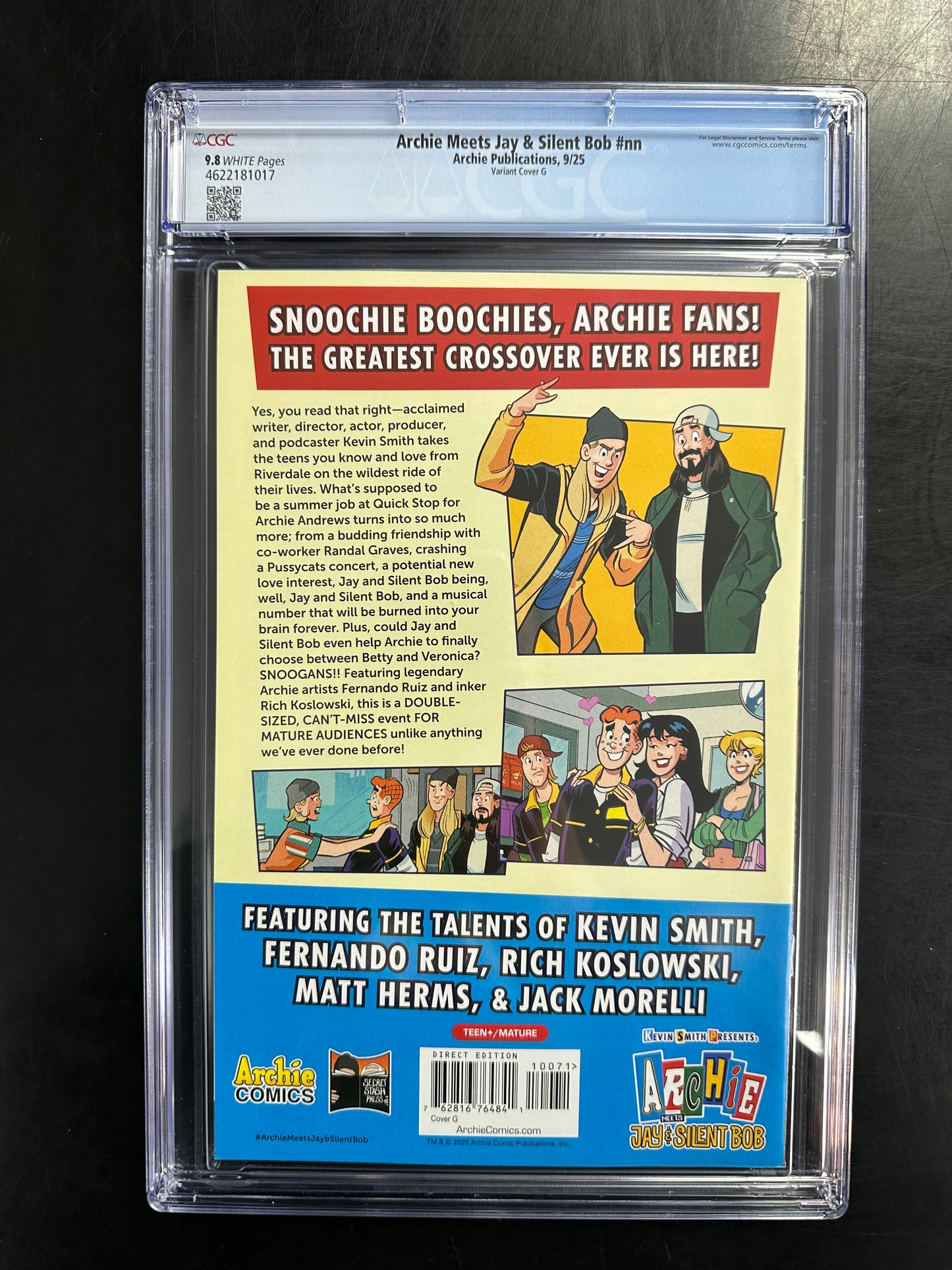 Archie Meets Jay & Silent Bob #1 CGC 9.8 1:10 – Variant Cover G