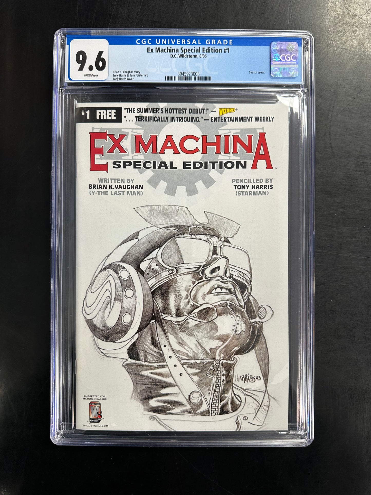 Ex Machina Special Edition #1 CGC 9.6 – Sketch Cover