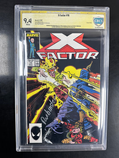 X-Factor #16 CBCS 9.4 – Signed by Walt & Louise Simonson and Joe Rubinstein
