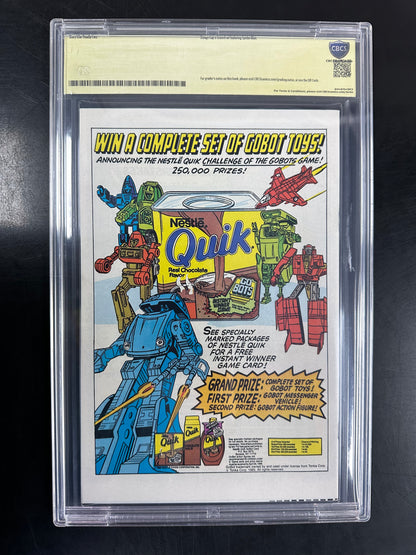 Longshot #5 CBCS 9.8 – Signed by Whilce Portacio, Art Adams, Jim Shooter & Louise Simonson