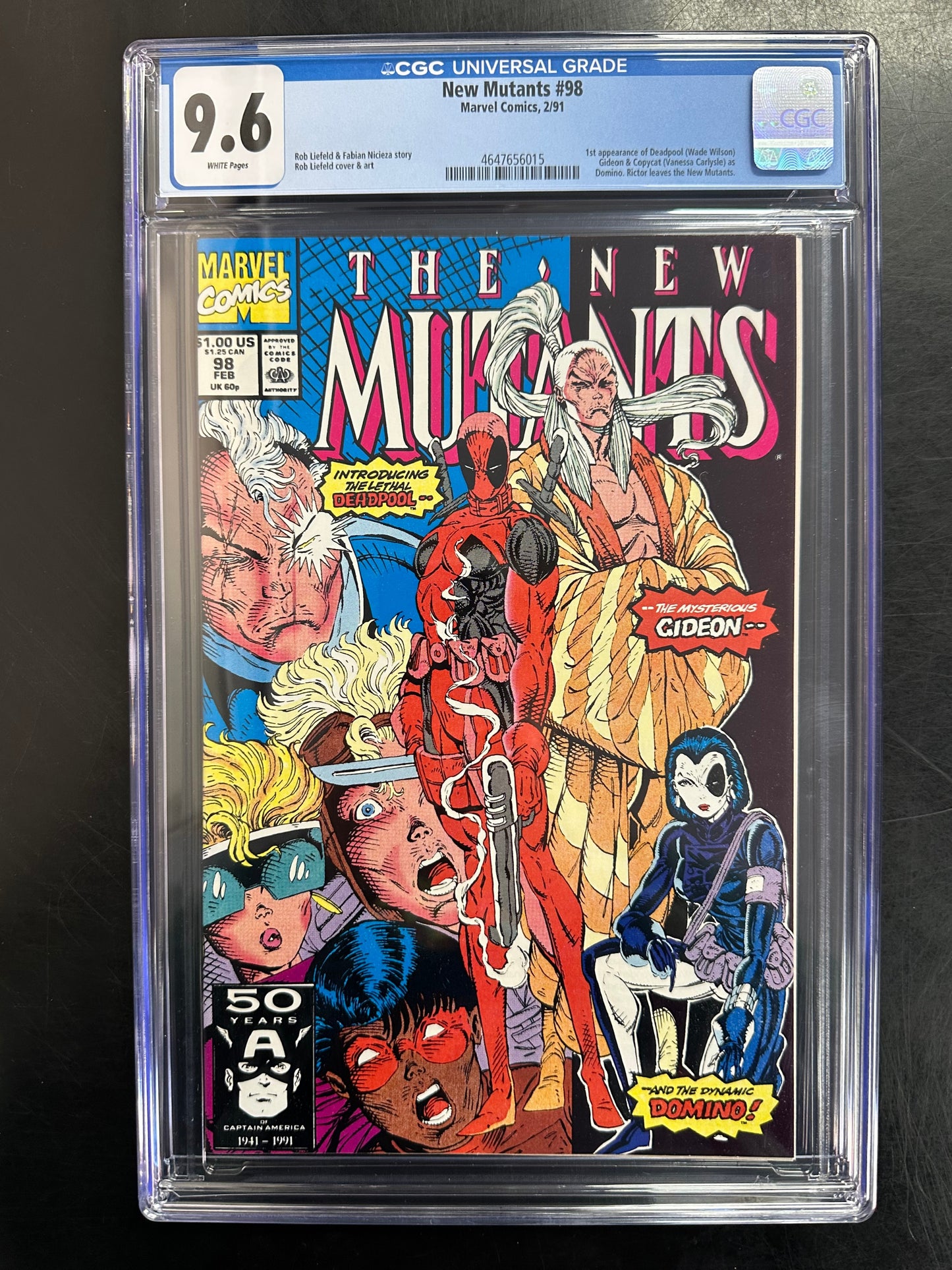 New Mutants #98 CGC 9.6 – 1st Appearance of Deadpool