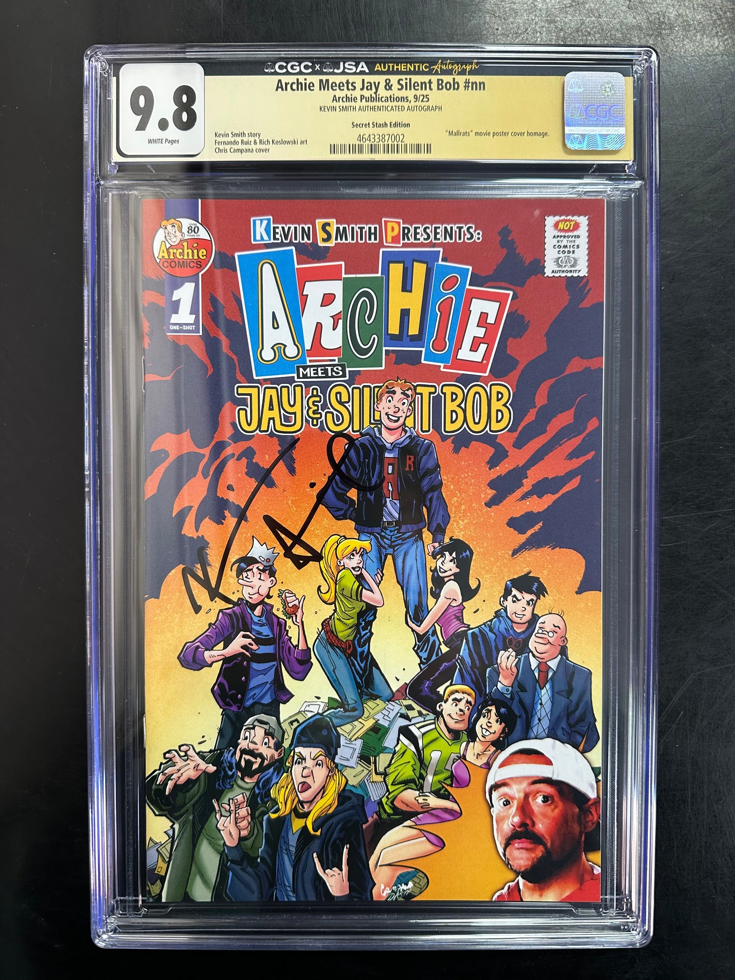 Archie Meets Jay & Silent Bob #NN CGC -Signed by Kevin Smith 9.8 – Secret Stash Edition