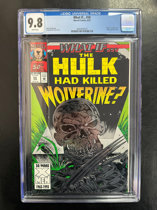 What If…? #50 CGC 9.8 – “Death of Wolverine” Embossed Foil Cover