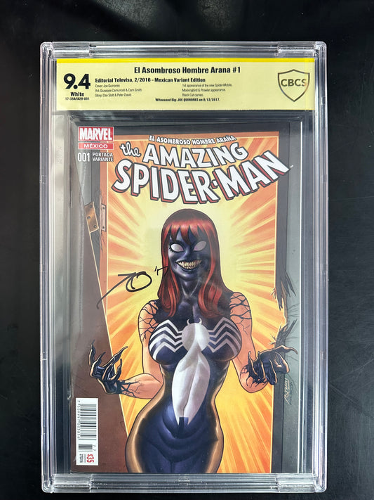 El Asombroso Hombre Araña #1 CBCS – Mexican Variant Edition / Signed by Joe Quinones
